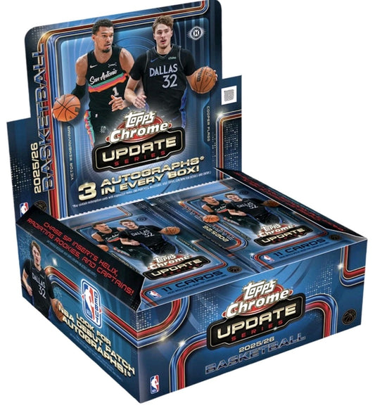 2026 Topps Chrome Update Basketball Jumbo Box